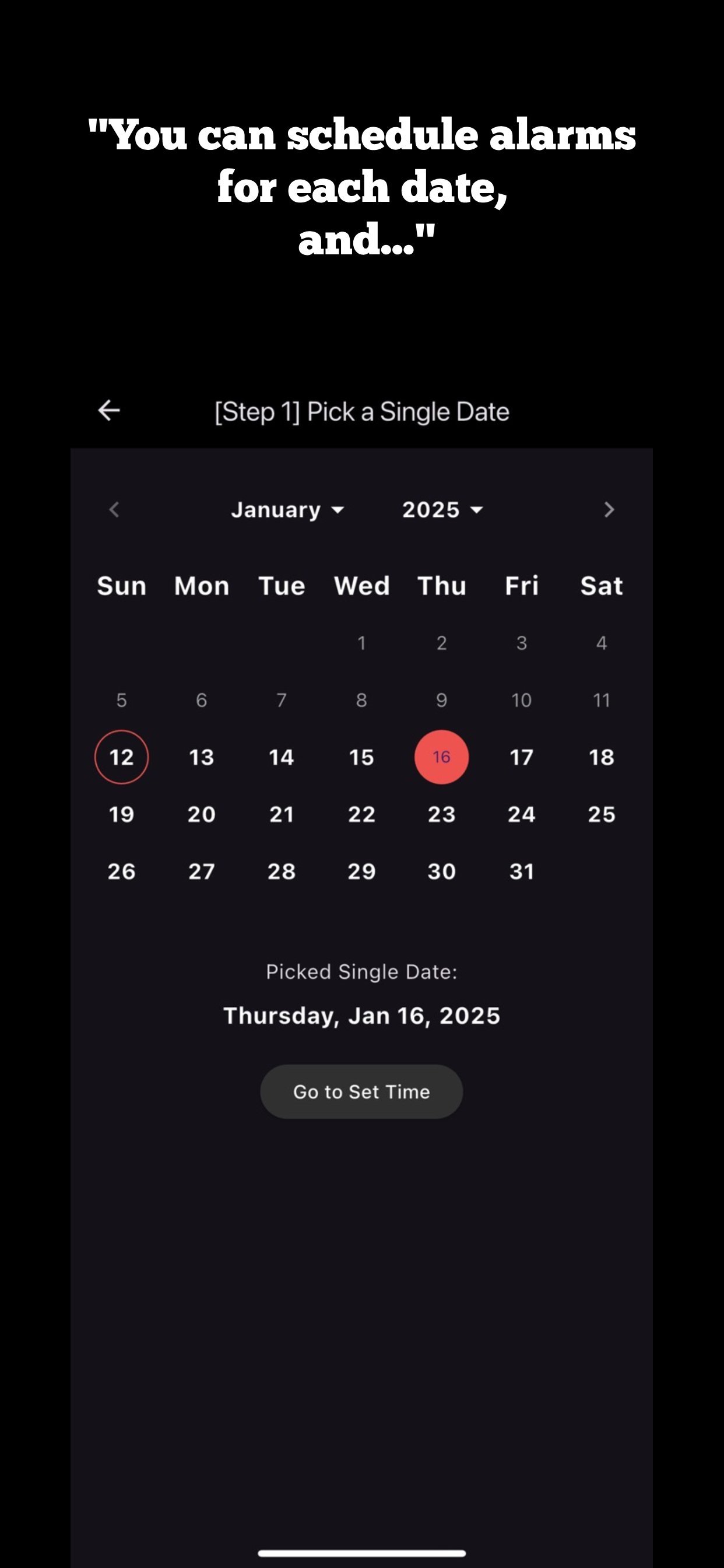 Alarm screenshot 2